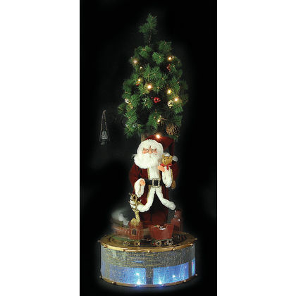 Διακοσμητικός Άγιος Βασίλης Με Μουσική Και Κίνηση 115cm