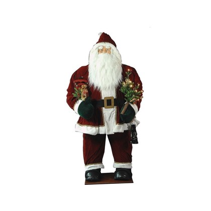 Φουσκωτός Διακοσμητικός Άγιος Βασίλης Με Μουσική 180cm
