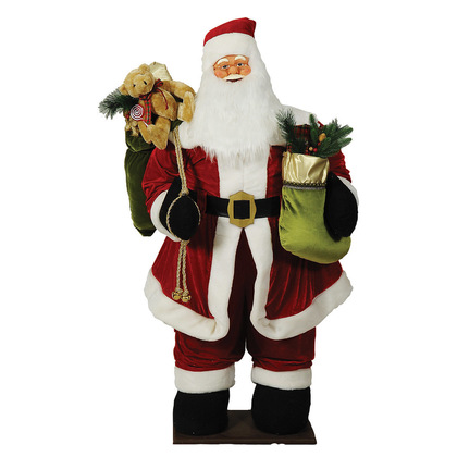 Φουσκωτός Διακοσμητικός Άγιος Βασίλης Με Μουσική Και Κίνηση 160(h)cm