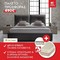 Κρεβάτι ALFA SET MONICA 160x200 Γκρί  Ύφασμα +  Στρώμα Ύπνου Διπλό Ορθοπεδικό Classic KS STROM 160x200x21