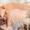 Baby's Crib Sheet 120x170 Melinen Home Baby Line Mini Stars Rose 100% Cotton 144 TC