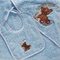 Bib 20x25 Melinen Home Baby Collection Ted Blue 100% Cotton