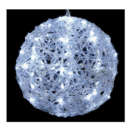 Led Φωτιζόμενη Ακρυλική Μπάλα Με Ψυχρό Φωτισμό 25cm