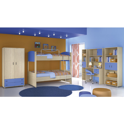 Junior Bedroom Set 5pcs. 90x190cm Melamine N04