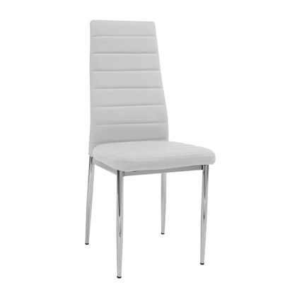 Καρέκλα Δείπνου PU Varossi Patricia Λευκό 40x39x96cm