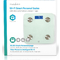 Wifi smart ηλεκτρονική ζυγαριά μπάνιου, με δυνατότητα πολλαπλών αναλύσεων. NEDIS WIFIHS10WT 233-1644