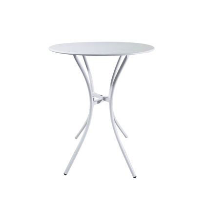 Τραπέζι Μεταλλικό Varossi Gimiano Λευκό 60x72cm
