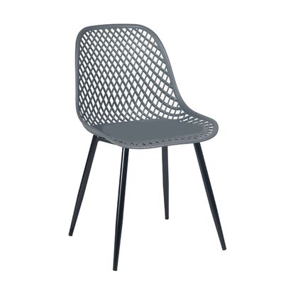 Καρέκλα Πολυπροπυλένιο/ Μεταλλικά Πόδια Varossi Lida Γκρι 49x54x83 