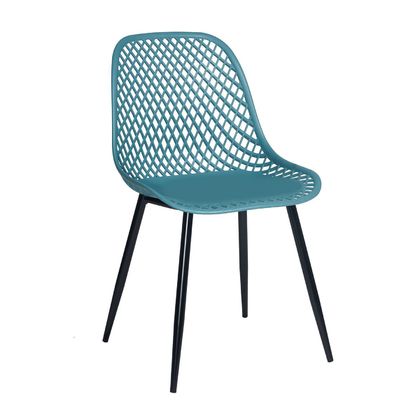 Καρέκλα Πολυπροπυλένιο/ Μεταλλικά Πόδια Varossi Lida Πετρόλ 49x54x83 