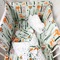 Baby's Crib Bumper 190x35 Ninna Nanna Wood Story 100% Cotton 