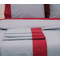 Double Coverlet 220x240 Viopros Supreme Grey/Red 100% Cotton Poplin 170TC