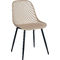 Καρέκλα Πολυπροπυλένιο/ Μεταλλικά Πόδια Varossi Lida Μόκα 49x54x83 