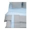 Double Coverlet 220x240 Viopros Supreme Grey/Light Blue 100% Cotton Poplin 170TC