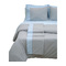 Single Duvet 160x240 Viopros Supreme Grey/Light Blue 100% Cotton Poplin 170TC