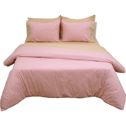 Single Coverlet 160x240 Viopros Supreme Dusty Pink/Beige 100% Cotton Poplin 170TC
