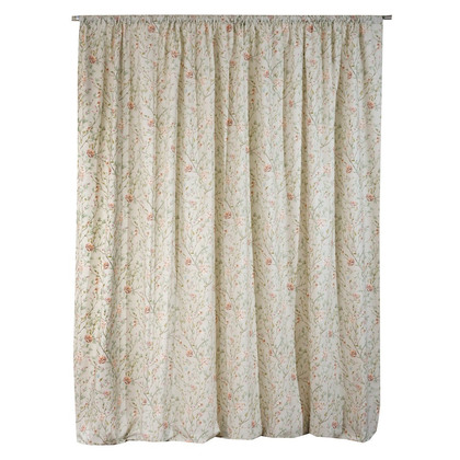 Curtain With Tress 280x270 Anna Riska Fabrics & Curtains Collection Freya Blush Pink  Cotton