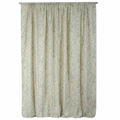 Curtain With Tress 280x270 Anna Riska Fabrics & Curtains Collection Freya Green Cotton