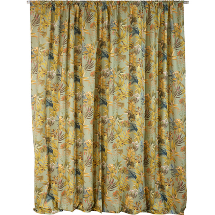 Κουρτίνα Με Τρέσα 140x270 Anna Riska Fabrics&Curtains Collection Allesia Green Cotton