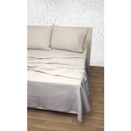 Single Piquet Blanket 160x220 Viopros Melina Linen 60% Cotton 20% Acrylic 20% Polyester