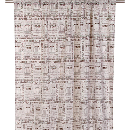 Curtain 140x270 Viopros Kiara Loneta 100% Polyester