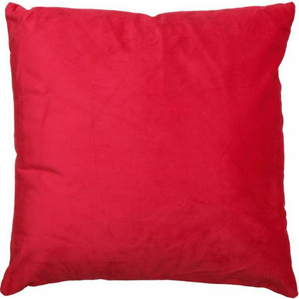 Decorative Velour Pillow 60x60 Viopros 230 Red 100% Polyester