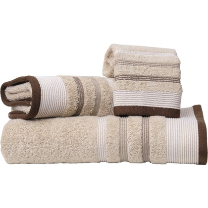 Bath Towel 70x140 Viopros Hawaii Beige 100% Cotton 