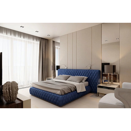 Κρεβάτι με Αποθηκευτικό Χώρο Μονό Idilka London 100x200 Με Επιλογή Υφάσματος