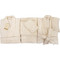 Lace Towels & Bathrobes Set 5pcs (30x50,50x100,70x140) Viopros 9 Ecru 100% Cotton