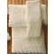 Lace Towels Set 3pcs (30x50,50x100,70x140) Viopros 9 Ecru 100% Cotton