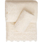 Lace Towels Set 3pcs (30x50,50x100,70x140) Viopros 6 Ecru 100% Cotton