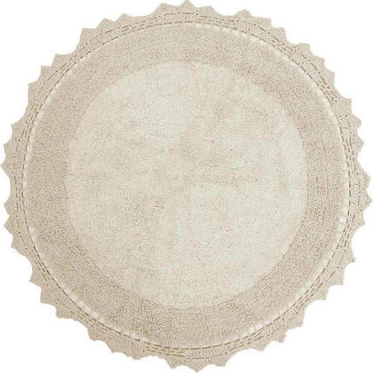 Carpet Φ60 Anna Riska Cotton Bathmat Collection Lace Ivory Cotton