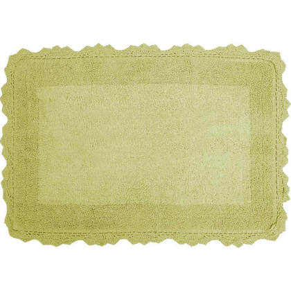 Carpet 50x80 Anna Riska Cotton Bathmat Collection Lace Green Cotton​