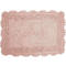 Carpet 50x80 Anna Riska Cotton Bathmat Collection Lace Blush Pink​ Cotton