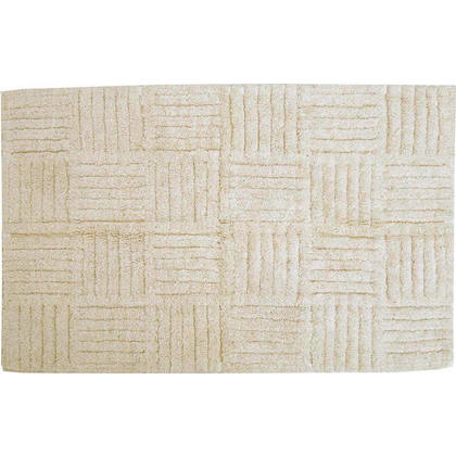 Carpet 50x80 Anna Riska Cotton Bathmat Collection Domino Ivory Cotton