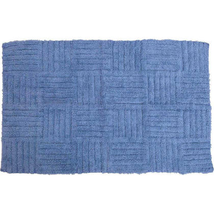 Carpet 50x80 Anna Riska Cotton Bathmat Collection Domino Blue Cotton