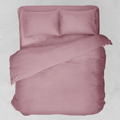Single Fitted Bedsheet 100x200+25 Viopros Basic Dusty Pink 60% Cotton 40% Polyester