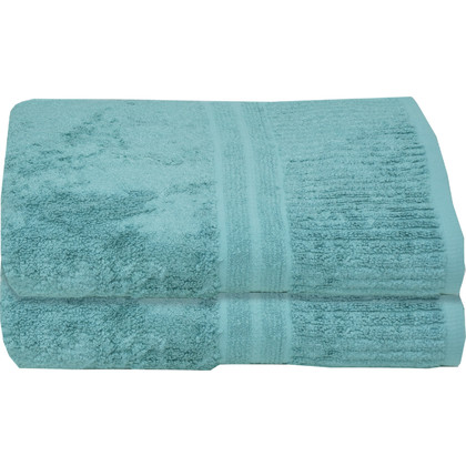 Towel Set 3 Pieces Anna Riska Modal 5 Aqua Blue Cotton