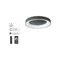 Φωτιστικό Πλαφονιέρα Οροφής Γραμμικό LED 80x80x9,5cm Homelighting Amaya 77-8154 Ασημί