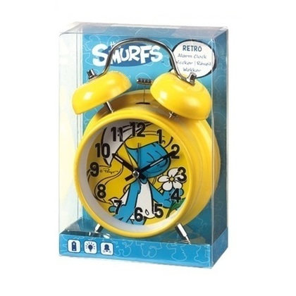 Kid's Alarm Clock D.10cm Smurf Yellow BE27493