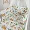 Baby's Crib Bumper 3pcs 1x(70x35) 2x(60x35) Ninna Nanna Jumbing Rabbit 100% Cotton 
