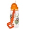 Water Bottle with Straw 19x7x7cm/ 450ml Lemur Mob BOT57