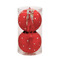 Pair of Decorative Ceramic Red Balls D.11cm SK 1938101