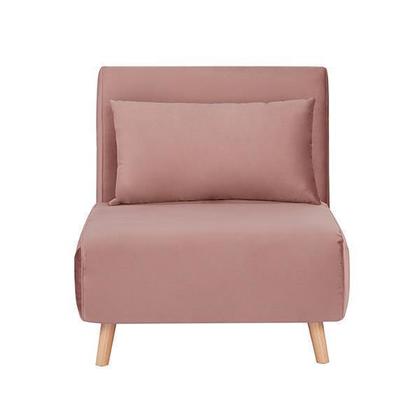 Πολυθρόνα Κρεβάτι Ύφασμα Ροζ NEXTDECO STOCKHOLM Υ90x76x81εκ.