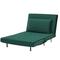 Πολυθρόνα Κρεβάτι Ύφασμα Καπιτονέ Πράσινο NEXTDECO Barcelona Υ82x122x92εκ.
