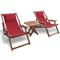 Lounger with Coffee Table Set Beech Bliumi 5169G/ 5177G