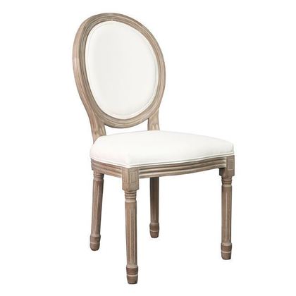Σετ 2 τμχ. Καρέκλα K/D Τραπεζαρίας Σαλονιού,49x55x95cm Decape, Pu Άσπρο ZWW Jameson Ε752,1PΚ