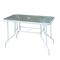 Τραπέζι Κήπου Βεράντας, Μέταλλο Βαφή Άσπρο 110x60x71cm ZWW Baleno Ε2403,4