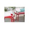 Σετ Σαλόνι Κήπου 4τμχ Resin Luxor Lounge(Καναπές Διθέσιος 118.5x67x76 + 2 Πολυθρόνες 67x68x76 +Τραπεζάκι 50x80x45) Χρώμα Λευκό-Κόκκινο