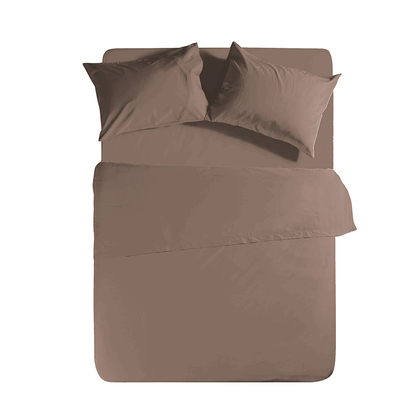 Semi-Double Fitted Bedsheet 120x200+30 NEF-NEF Basic/Mocca 100% Cotton Pennie 144TC