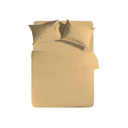 Double Bedsheet 240x270 NEF-NEF Basic/Yellow 100% Cotton Pennie 144TC